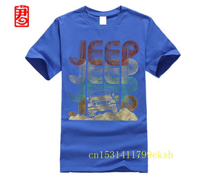 Vintage Jeeps Retro 70s Sunset Off Road Men Women Kids Gift T-Shirt